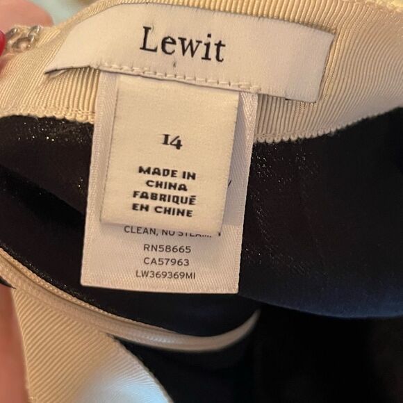 Lewit silk gold metallic pleated skirt - Picture 9 of 11